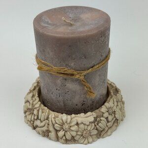 Charleston Soap & Candle Co. Daisy Candle Base + Handcrafted Candle NEW